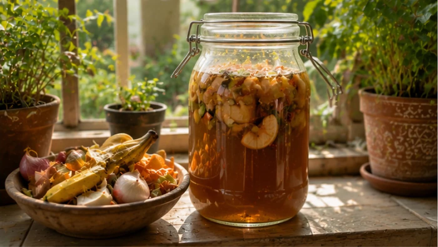 ઘરે રસોડાના કચરામાંથી ખાતર બનાવો: છાલને છોડનો ખોરાક બનાવો