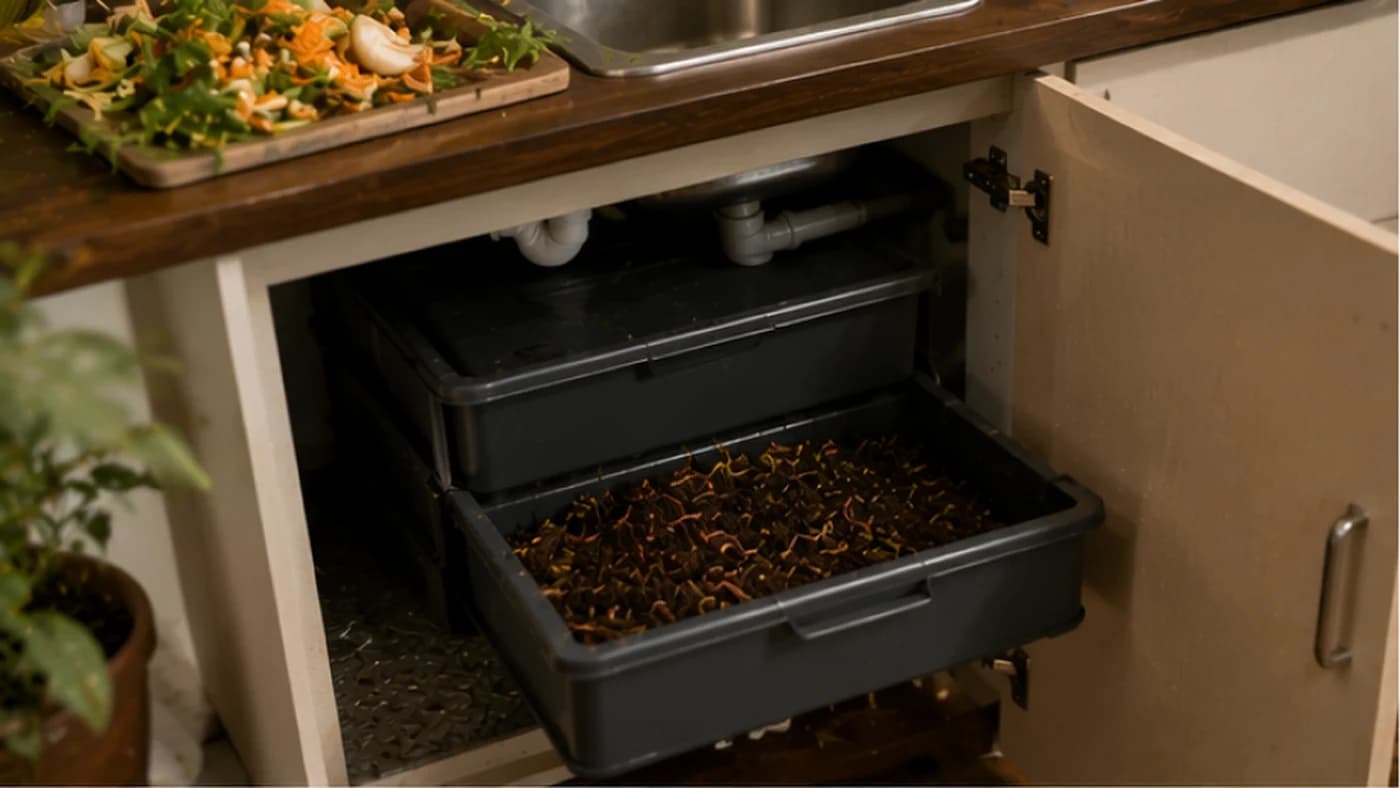 DIY Under-Sink Worm Composter: Turn Kitchen Wastewater Into Fertiliser