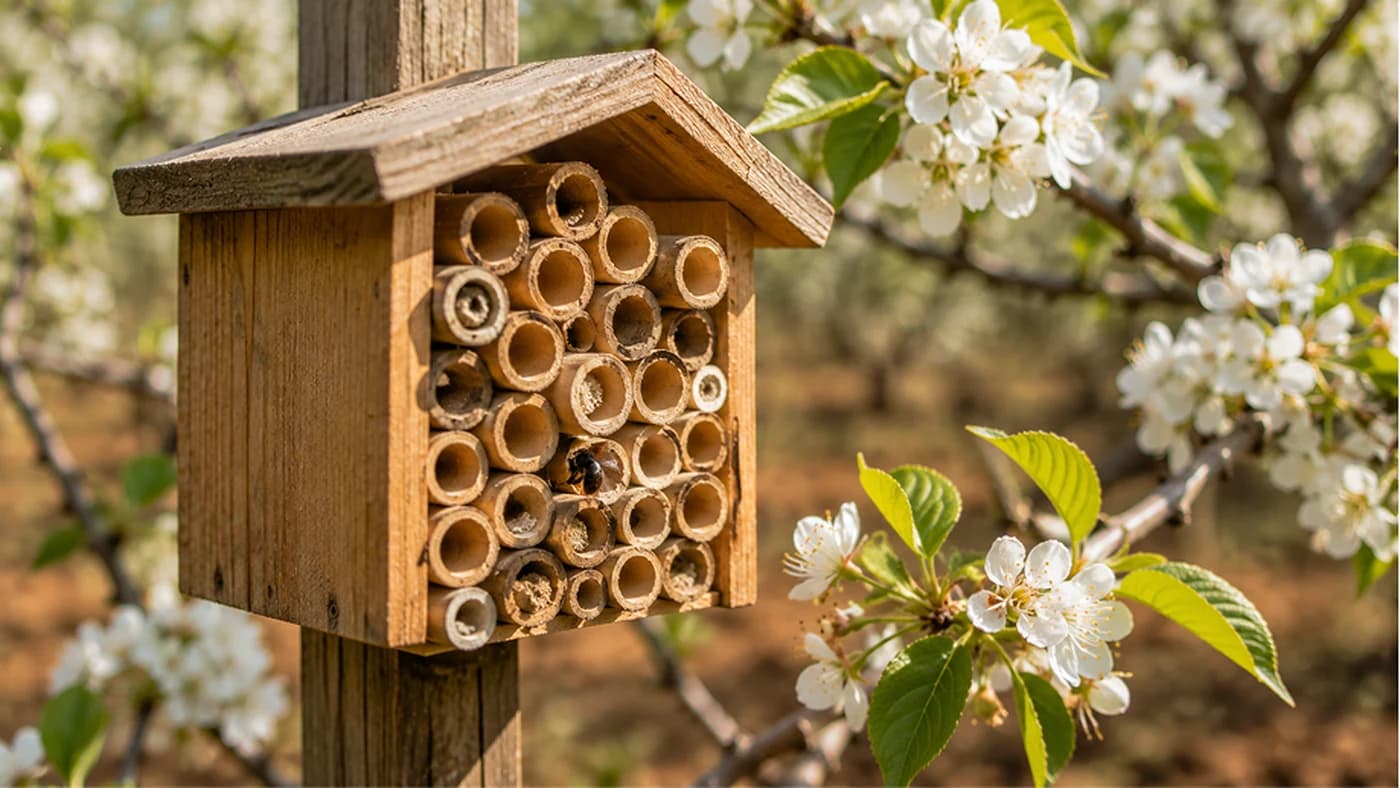 Attracting Native Solitary Bees to Your Orchard for Better Pollination