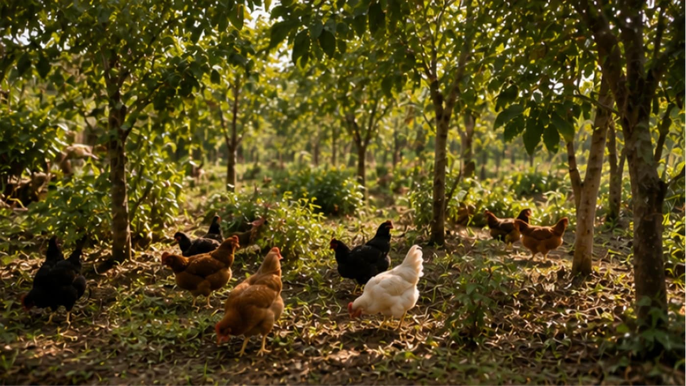 Chicken Forest Design: Cut Your Feed Bill by Letting Birds Forage a Food Forest