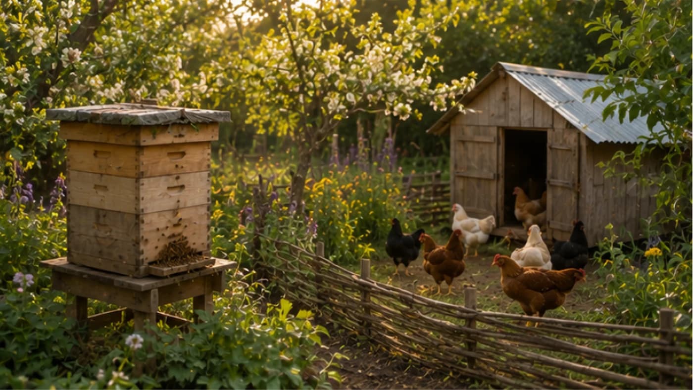 Integrating Chickens and Bees for Better Yields